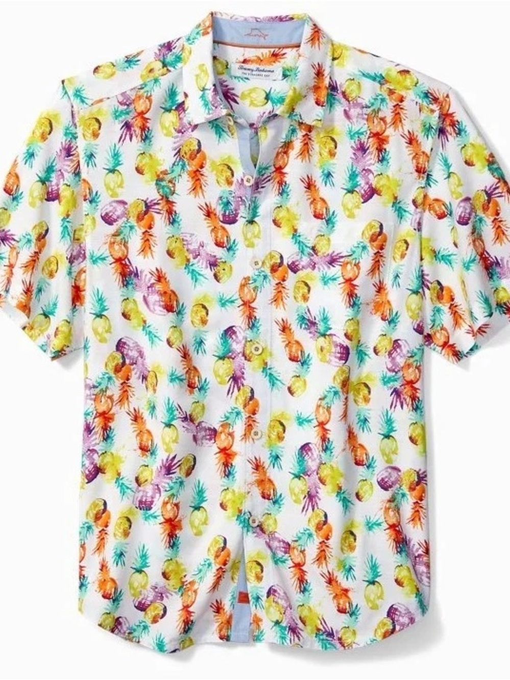 🆕 NWT Tommy Bahama The Veracruz Cay Pina Party White Short-Sleeve